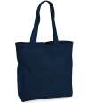 W265 Westford Mill Organic Premium Cotton Maxi Tote Bag French Navy colour image